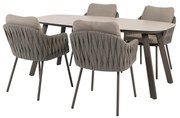 Taste by 4 Seasons Cannes tuinset terre met Manolo tafel 180 cm SALE Tuinset   bruin weerbestendig