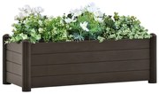 vidaXL Plantenbak verhoogd 100x43x35 cm PP mokka