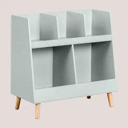 Organizerkast In Mdf En Grenenhout Tom Kids Celadonmousse - Sklum