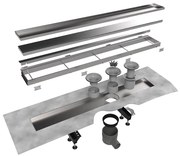 Easy Drain Multi TAF afvoergoot enkele plaat 90cm met Zero design rooster RVS edmtaf900