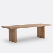 Rechthoekige eettafel, massieve den, 8 tot 10 personen, MALIO