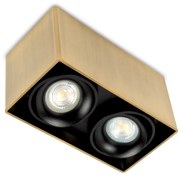 Bjorn 2 Opbouwspot Messing