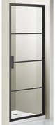 Marenza Bellini Douchedeur - 100x200cm - frame lines buitenzijde - anti kalk - mat zwart SAG6211-100B