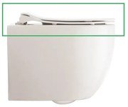 Crosswater Glide II Toiletbril - 46cm - softclose - quickrelease - mat wit GL6106WM