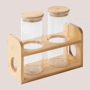 Set Van 2 Glazen Potjes (ø8,2 Cm) Seyne Transparant - Sklum