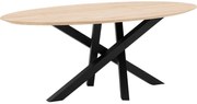 Goossens Excellent Eettafel Mente, Ovaal 200 x 110 cm