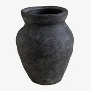 Decoratieve Vaas In Terracotta Asmeret Zwart - Sklum