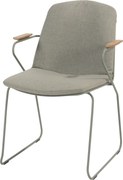 Showroommodel 3 x Veneto dining tuinstoel stapelbaar rvs olive 4 Seasons Outdoor