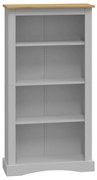 vidaXL Boekenkast 4 planken 81x29x150 cm grenenhout Corona-stijl grijs