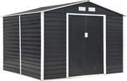Lahti metalen gereedschapshuis 2,8 x 3,2 m Store Boss antraciet