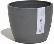 Ecopots bloempot Stockholm 40 - Rond - Grey - Ø40 x H30 cm