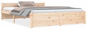 vidaXL Bedframe massief hout 140x190 cm