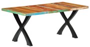 vidaXL Eettafel 180x90x76 cm massief gerecycled hout