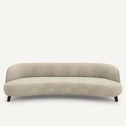 5-zits bank in linnen fluweel, Rosebury, ontwerp door Emmanuel Gallina