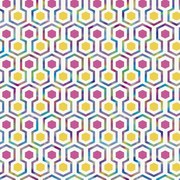 Noordwand Good Vibes Behang Hexagon Pattern roze en geel