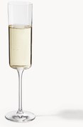 Champagneglazen Xavia van kristalglas, 4 stuks
