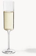 Kristalglazen champagneglazen Xavia, 4-delig