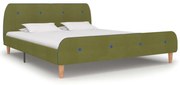 vidaXL Bedframe stof groen 160x200 cm