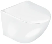 Kerra Delos randloos hangend toilet met softclose zitting wit