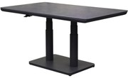 Nevada in hoogte verstelbare lounge diningtafel 140x80xH51-72cm antraciet