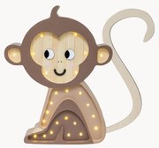 Handgemaakte LED-kinderlamp Monkey met timerfunctie en afstandsbediening, dimbaar
