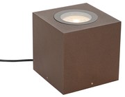 Industriële tuinspot roestbruin vierkant IP65 AR111 - Lennard