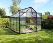 Vitavia Meridian 2 serre - 8,3m² - met 4 mm polycarbonaat - Zwart