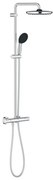 GROHE Vitalio Start 250 Regendoucheset - hoofddouche 25cm - ronde handdouche - 2 straalsoorten - met douchethermostaat - chroom 26677001