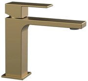 Sapho Cubemix wastafelkraan 15cm goud mat