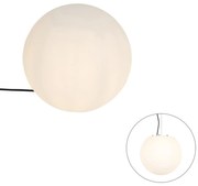 Moderne buitenlamp wit 35 cm IP44 - Nura Modern E27 IP44 Buitenverlichting bol / globe / rond