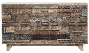 Kare Design Shanti Surprise Puzzle India Dressoir Houtsnijwerk - 160x45x90cm.