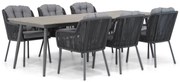 Tuinset 6 personen 240 cm Rope Grijs Santika Furniture Santika