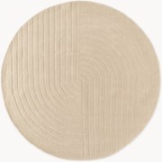 Rond handgetuft wollen vloerkleed Mason