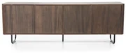 Eleonora James Tv-meubel Mangohout Bruin - 180x40x61cm.