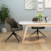 vidaXL Eetkamerstoelen 2 st fluweel donkergrijs