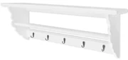 vidaXL Kapstok barokstijl MDF wit