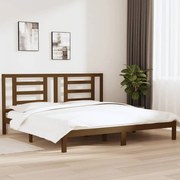 vidaXL Bedframe massief grenenhout honingbruin 200x200 cm