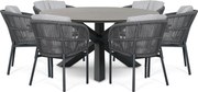 Tuinset 6 personen 150 cm Rope Grijs Lifestyle Garden Furniture Monaco/Xento