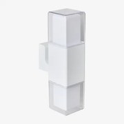 Led Buitenwandlamp In Aluminium Met 2 Lichtpunten Torevi Wit - Sklum