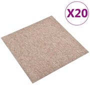 vidaXL Tapijttegels 20 st 5 m² 50x50 cm beige