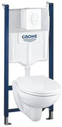 GROHE Solido Bau toiletset - inbouwreservoir - softclose zitting - bedieningsplaat wit - glans Wit 39117000