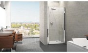 Novellini Young 2.0 1B draaideur voor nis 87/91x200cm chroom/satin y21b87-4k