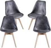 Set 4 Synk Vintage Stoelen