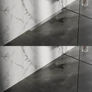 Brauer Douchegoot - 100x7.5cm - muurflens - tegelinlegrooster omkeerbaar - RVS - RVS - geborsteld RVS DR-MRFW100NG