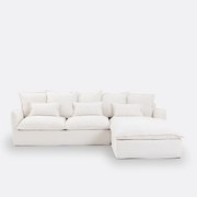 Hoes voor hoekbank in dik linnen, Odna