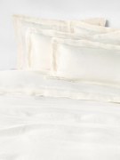 Linnen dekbedovertrek Linna met bies