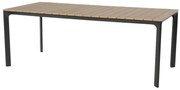 Lesli Living  Tuintafel - Arezzo - Aluminium/Polywood - 200x90 cm - Lesli Living