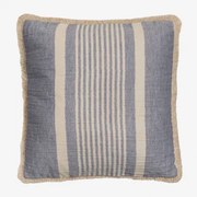 Vierkant Kussen 45x45 Cm Van Korjen-katoen Lavendelblauw - Sklum