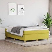 vidaXL Boxspringframe stof groen 140x190 cm