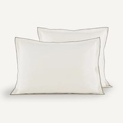 Kussensloop in gewassen voilekatoen, Gypse